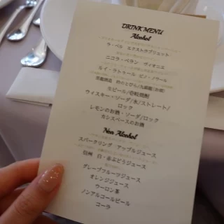ドリンクメニューです