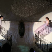 プロジェクションマッピングの演出で再入場しました
