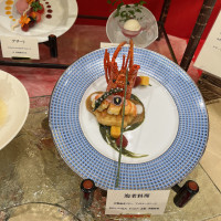 披露宴会場C(食事コース展示状況)