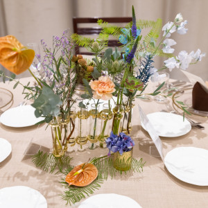 ゲストテーブル装花|680404さんのアーヴェリール迎賓館(大宮)の写真(2048894)