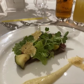 お野菜と魚とソースの相性が抜群でした。