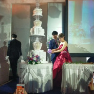 プラン内のウェディングケーキ