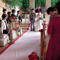 バージンロードは有無選べました