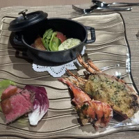 メインのご飯
無水調理の野菜が美味しい