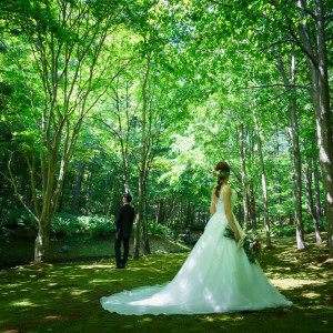 緑あふれる景色でのロケーションフォト|681160さんのTHE NIDOM RESORT WEDDING  ニドムリゾートウエディングの写真(1949415)