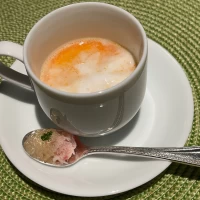 スプーンのジュレを溶かして頂きました