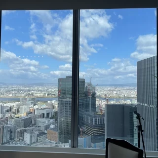 会場から見える景色