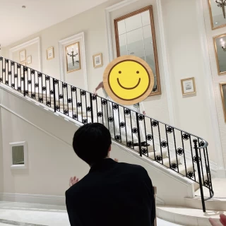 階段からの入場