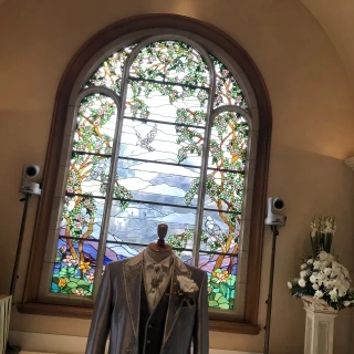 スタンドガラスがきれいです