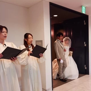 挙式入場