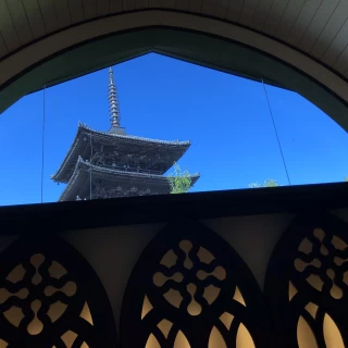 五重塔が見えます