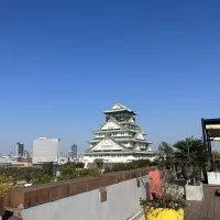 ガーデンからみた大阪城