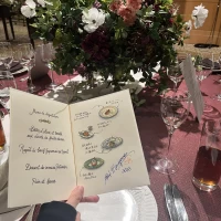 料理長の手書きのメニュー表