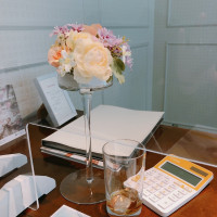 テーブル装花のボリュームの参考