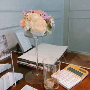 テーブル装花のボリュームの参考|682526さんのプレミアホテル 中島公園 札幌 （旧名：ノボテル札幌）の写真(1961446)