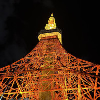 建物入口より見た東京タワー