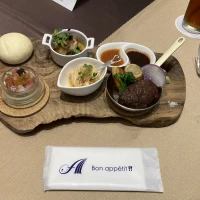 下見での試食ワンプレートです。