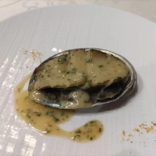 アワビの蒸しロースト