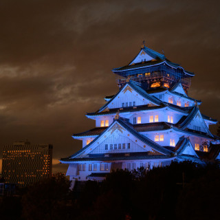 夜の大阪城の雰囲気も最高でした！