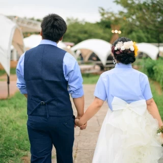 披露宴の入場