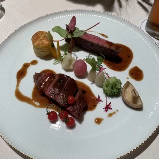 常陸牛のステーキ