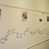 エスコートカード、パネルフォトを作成して持ち込みました