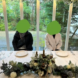 新郎新婦の席の後ろがガーデンです。