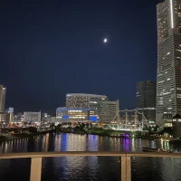 披露宴会場からの夜景が綺麗です。