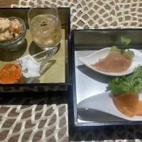 試食。お重