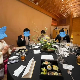 和を基調にした会場と食事