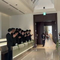 挙式退場の様子