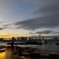 テラスからの夕焼け