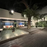 会場内のガーデン