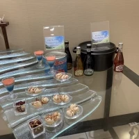 挙式から披露宴の間に一口サイズの料理提供