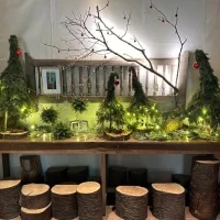 クリスマスシーズンで飾り付けも可愛い