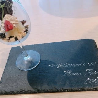 プレートも書いてくれた