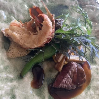 ブライダルフェアでいただいた料理です。