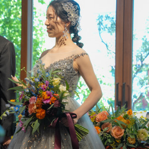 新婦コーディネート（ブーケ・アクセサリー・髪型）|686233さんの南青山ル・アンジェ教会の写真(2248555)