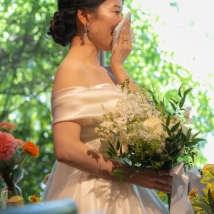 新婦コーディネート（ブーケ・アクセサリー・髪型）|686233さんの南青山ル・アンジェ教会の写真(2248558)