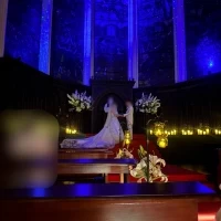 模擬挙式のプラネタリウム演出