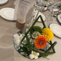 ゲストテーブルのお花。
