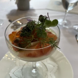 オマール海老とアワビシェフカクテル風