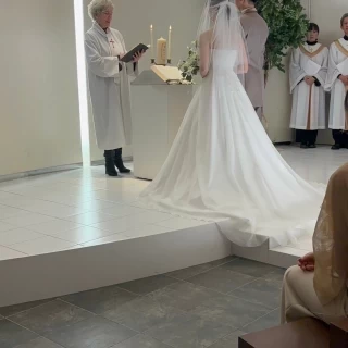 挙式会場はいい香りがしました
光と緑がとても素敵でした