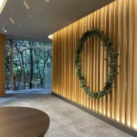 披露宴会場前のロビーになります。