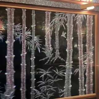 披露宴会場の壁の絵