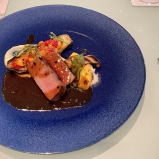 試食のお肉料理