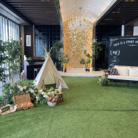 室内のガーデンスペース。