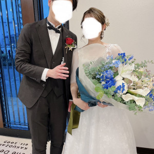 二次会の衣装をここで着ていって、ヘアメイクもお願いしました。|687182さんの覚王山ル・アンジェ教会の写真(2000777)