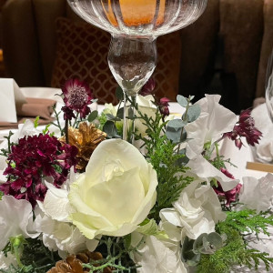 各ゲストテーブルの装花|687216さんのChapel TENKEI ＆ MARRY(チャペル テンケイ アンドマリー）の写真(2094350)