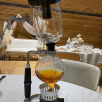 サイフォンで作る牛蒡のコンソメスープ